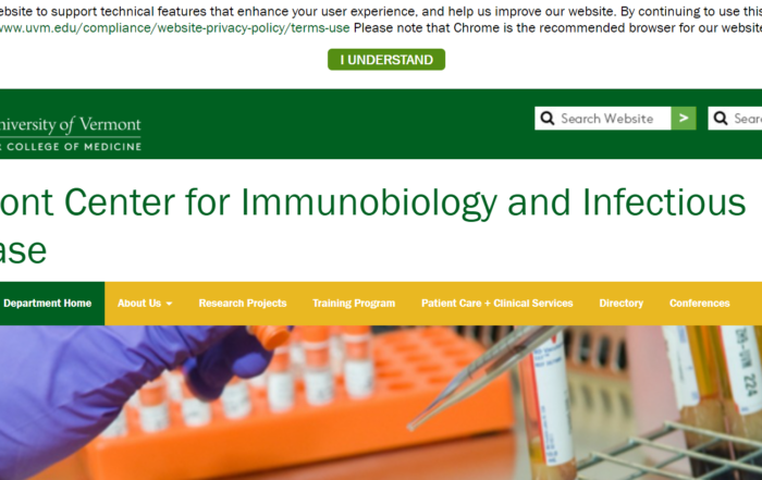 Vermont Immunobiology And Infectious Diseases Center