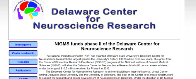 Renewal of Delaware Center for Neuroscience Research