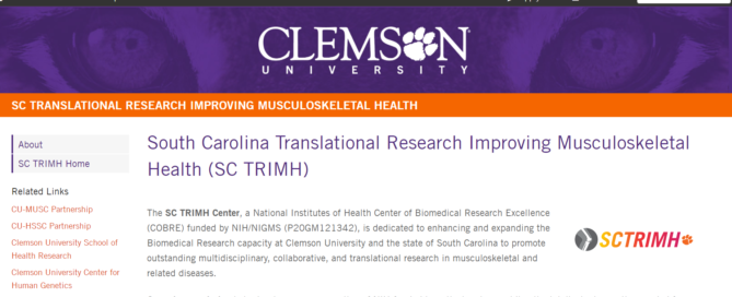 SC COBRE for Translational Research Improving Musculoskeletal Health
