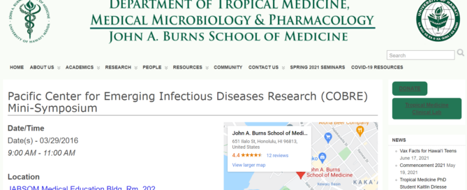 Pacific Center for Emerging Infectious Diseases Research