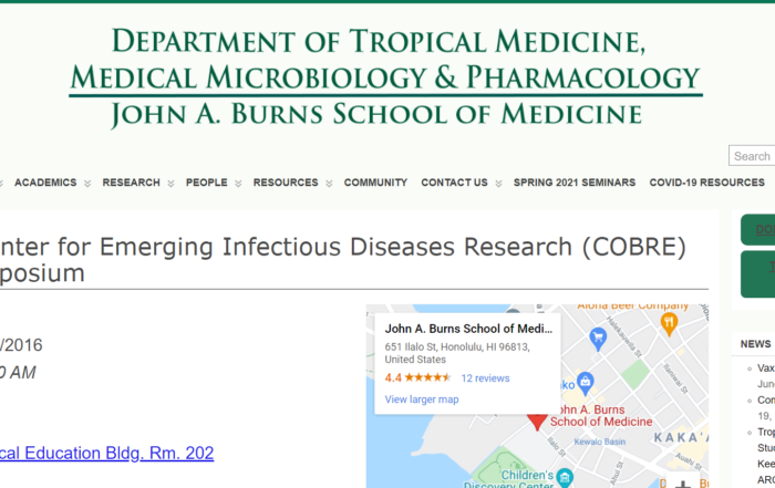 Pacific Center for Emerging Infectious Diseases Research