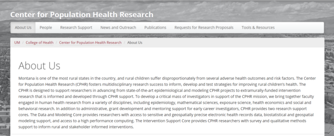 Center for Population Health Research
