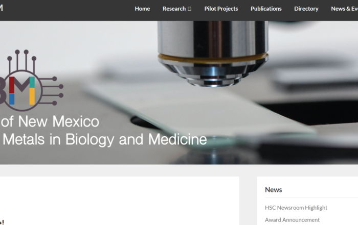 University of New Mexico Center for Metals in Biology and Medicine
