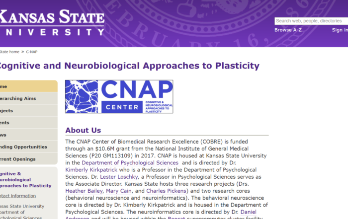 Cognitive and Neurobiological Approaches to Plasticity Center