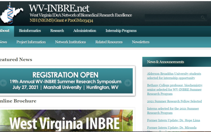 West Virginia IDeA Network of Biomedical Research Excellence (WV-INBRE)