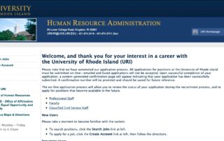 Rhode Island Job Professor
