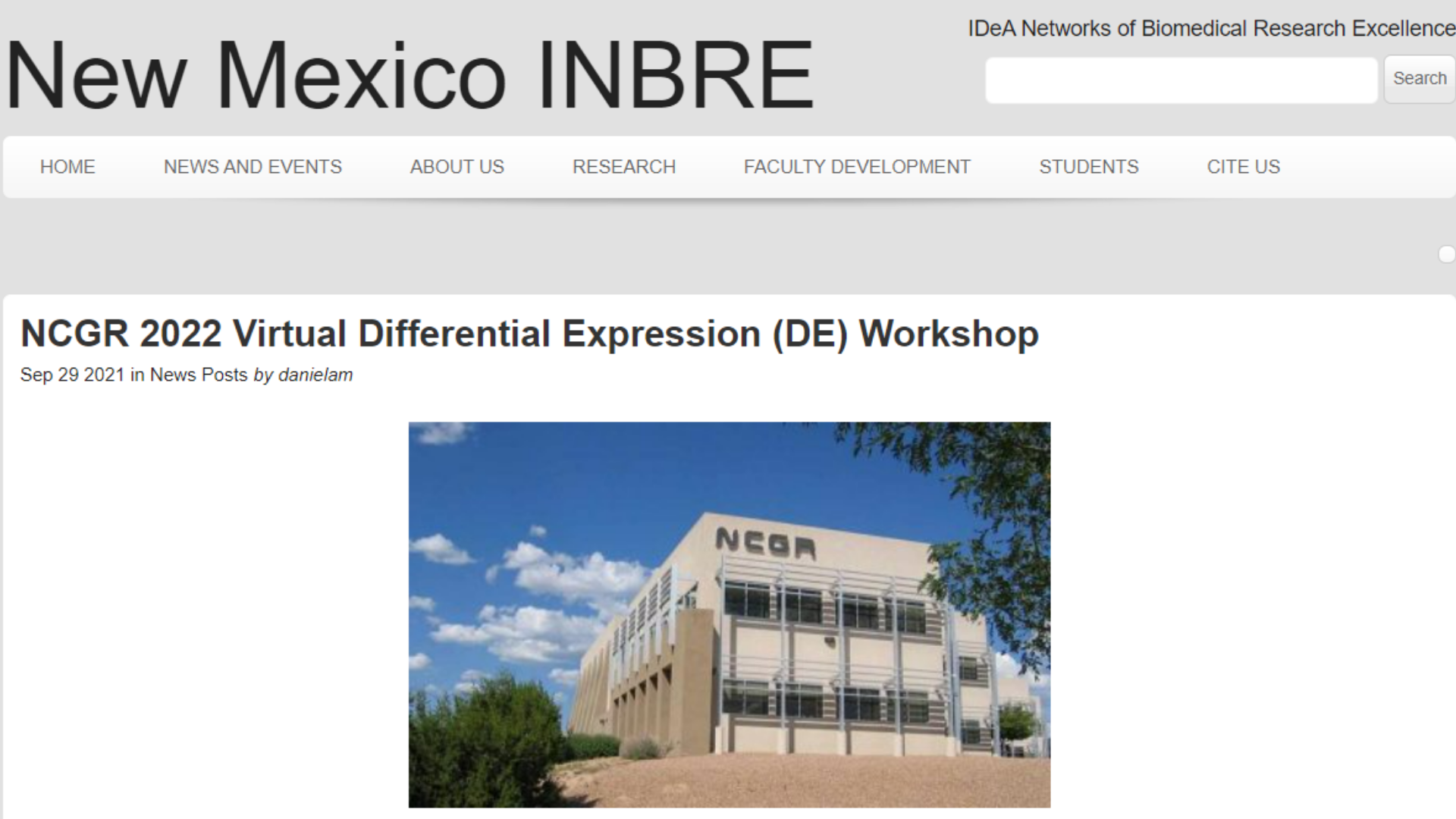 NM INBRE Workshop